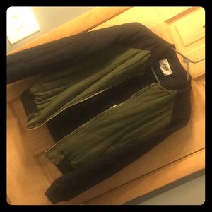 Green and black jacket